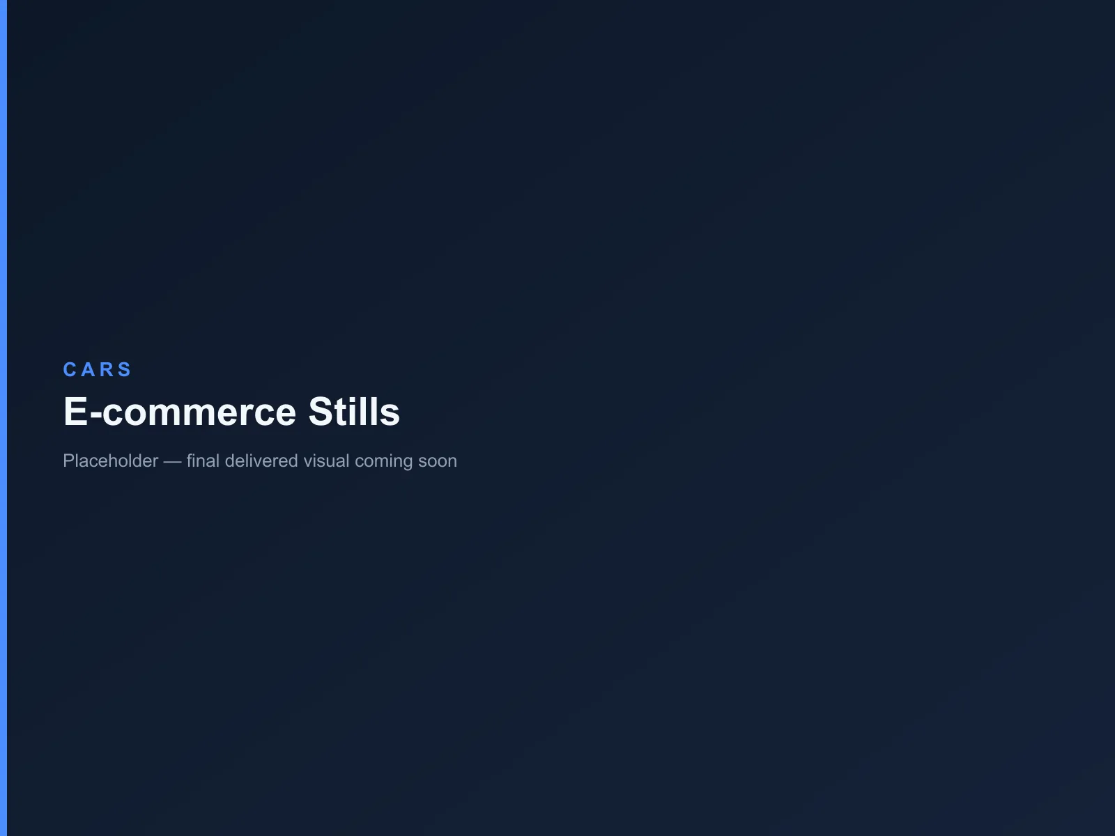 Placeholder result image for E-commerce Stills — Cars