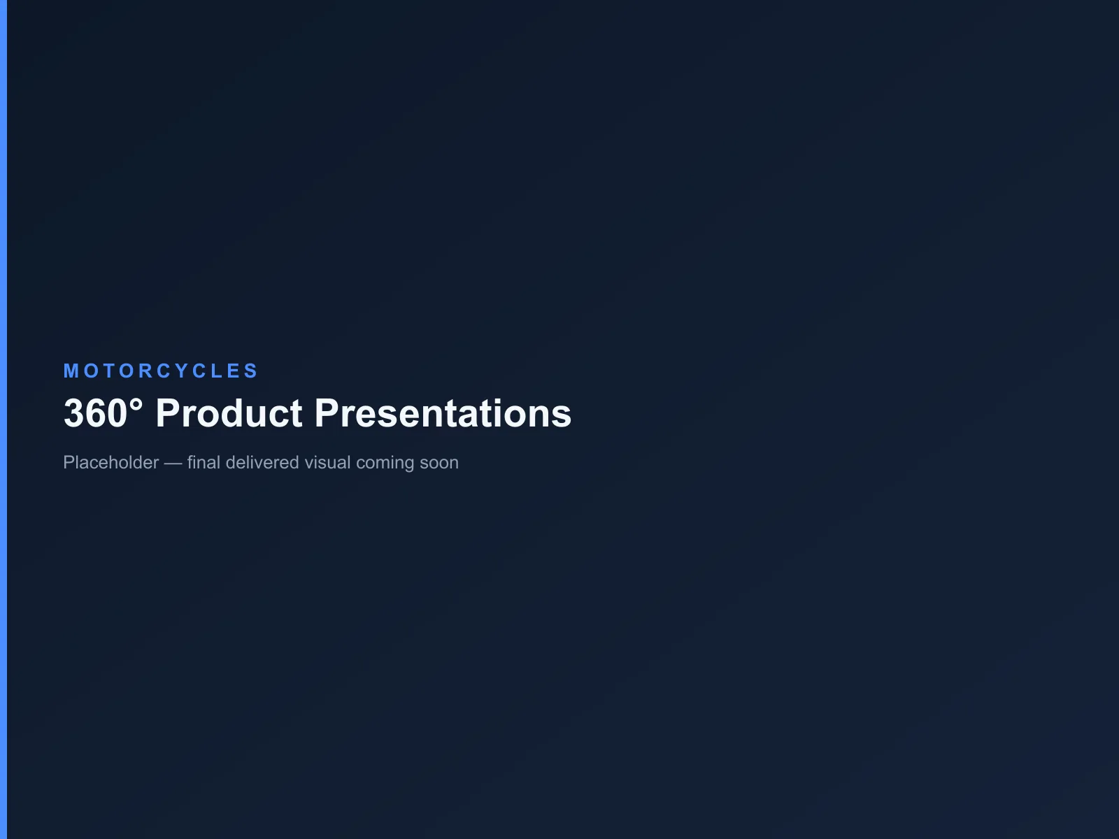 Grafika zastępcza efektu: 360° Product Presentations — Motorcycles